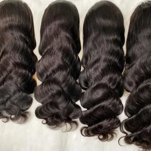 13×4 Lace Frontal Wig Body Wave Human Hair 28 Inch Natural Black