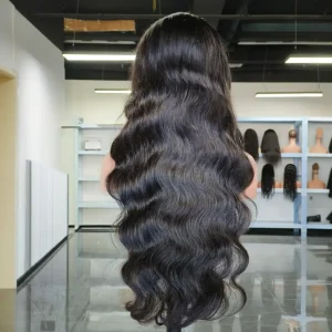 13×4 HD Lace Frontal Wig Human Hair 22 Inch Natural Black