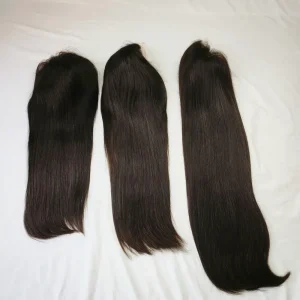 13×4 Virgin Straight Lace Frontal Wig Human Hair 30 Inch Natural Black