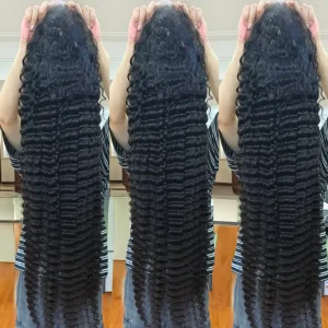 13×6 Lace Frontal Wig Straight Human Hair 26 Inch Natural Black