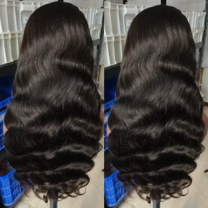 13×6 Lace Frontal Wig Body Wave Human Hair 28 Inch Natural Black