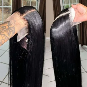 13×6 HD Lace Frontal Wig Human Hair 20 Inch Natural Black