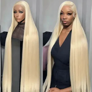 613 Blonde Wig Human Hair 40 Inch