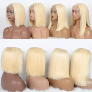 613 Blonde Bob Wig Human Hair
