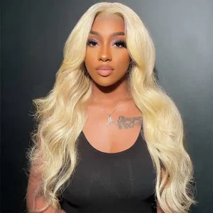613 Blonde Body Wave Wig Human Hair Pre Plucked