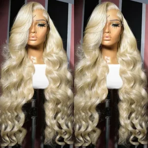 613 Blonde Body Wave Wig Human Hair Cuticle Aligned