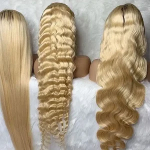 613 Blonde Lace Frontal Wig Human Hair