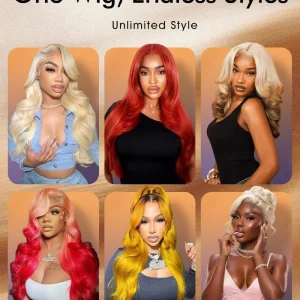 613 Blonde Wig Human Hair Straight Full Lace