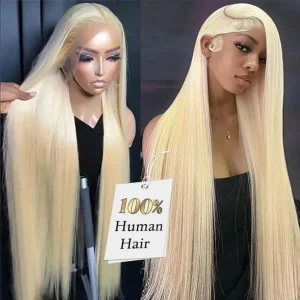 613 Blonde Wig Human Hair No Shedding