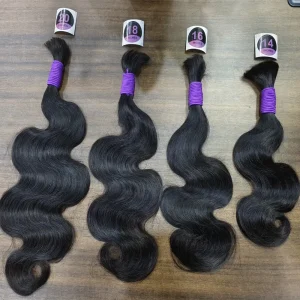 Bulk Human Hair Extension For Braiding Virgin Remy No Shedding