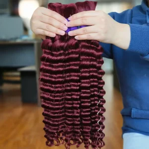 Bulk Human Hair Extension Water Wave Raw No Weft