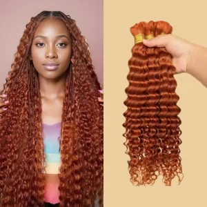 Bulk Human Hair Extension Raw Double Drawn No Weft
