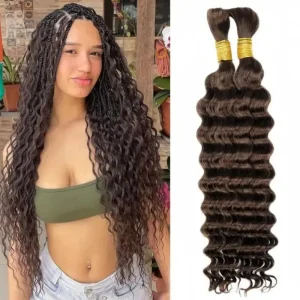 Bulk Human Hair Extension Wet And Wavy Private Label