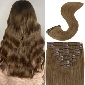 Clip In Raw Vietnamese Human Hair Extension Cuticle Aligned