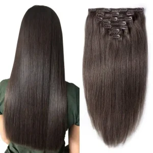 Clip In Brazilian Remy Human Hair Extension Body Wave