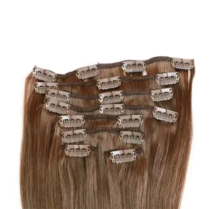 Clip In Virgin Remy Human Hair Extension Natural Color