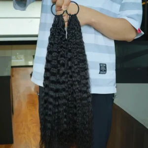 Feather Crochet Hair Extension Burmese Curly 12A 26 Inch