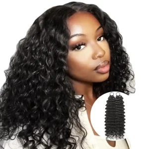 Feather Crochet Hair Extension Loose Deep 20 Inch