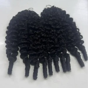 Feather Crochet Hair Extension Burmese Curly 15A Raw 30 Inch