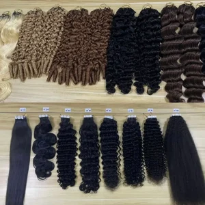 Feather Crochet Hair Extension Curly 28 Inch