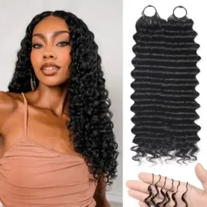 Feather Crochet Hair Extension Kinky Curly Brazilian 26 Inch