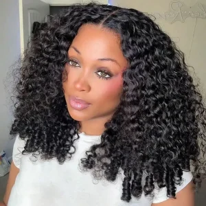 Glueless Burmese Curly Wig Human Hair Beginner Friendly