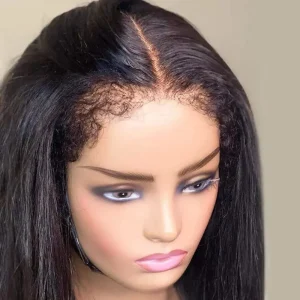 Glueless Kinky Straight Wig Human Hair