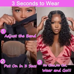 Glueless Bone Straight Bob Wig 13×4 Lace Front Human Hair
