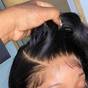 Glueless 6×4 HD Lace Wig Pre Bleached Knots Human Hair