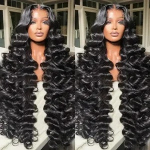 Glueless Burmese Curly Indian HD Lace Wig 30 Inch