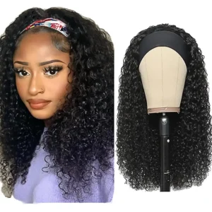 Headband Wig Human Hair Kinky Curly Virgin 22 Inch