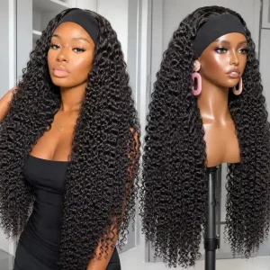 Headband Wig Human Hair Body Wave 26 Inch