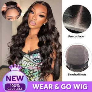Bouncy 4×4 Lace Closure Wig Glueless 20 Inch