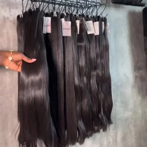 Raw Natural Wave Human Hair Bundles Cambodian Burmese