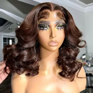 Short Bob Wig Human Hair Body Wave 14 Inch