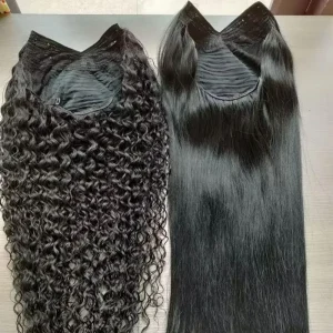 V Part Wig Human Hair Body Wave Glueless 26 Inch