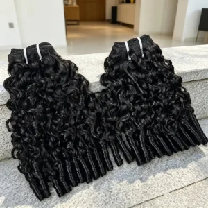 Raw Burmese Deep Wave Human Hair Bundles Bulk