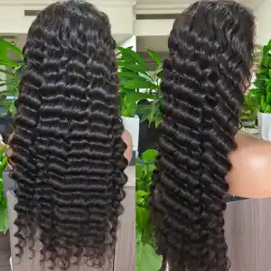 Ready to Ship Loose Deep 13x4 HD Lace Frontal Wig 28 Inch Human Hair