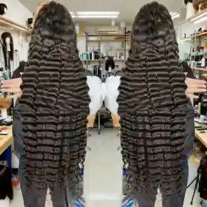 13x4 HD Transparent Lace Frontal Wig Human Hair 20 Inch Natural Black