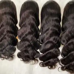 13x4 Lace Frontal Wig Body Wave Human Hair 28 Inch Natural Black