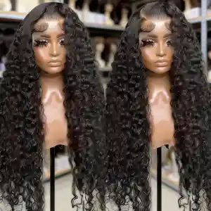 Ready to Ship Water Wave 13x6 Lace Frontal Wig 26 Inch Human Hair