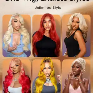 613 Blonde Wig Human Hair Straight Full Lace