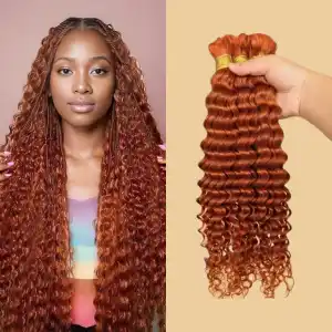Bulk Human Hair Extension Raw Double Drawn No Weft