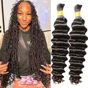 Bulk Human Hair Extension Wet And Wavy Brazilian Raw