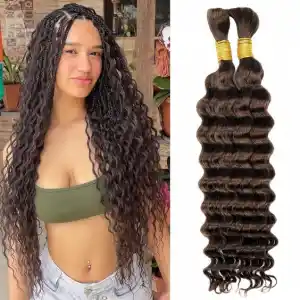 Bulk Human Hair Extension Wet And Wavy Private Label