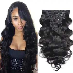Clip In Brazilian Remy Human Hair Extension