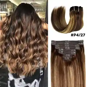 Clip In Remy Human Hair Extension Double Drawn Full Ends