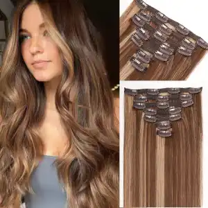 Clip In Balayage Blonde Remy Human Hair Extension