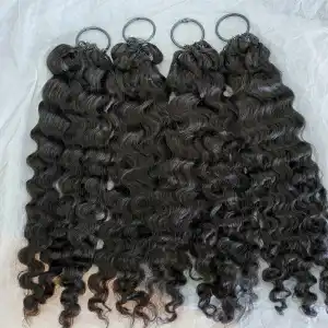 Feather Crochet Hair Extension Straight Burmese 22 Inch