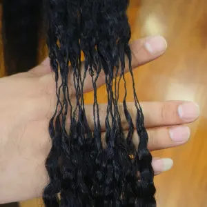 Feather Crochet Hair Extension Burmese Curly Virgin 24 Inch